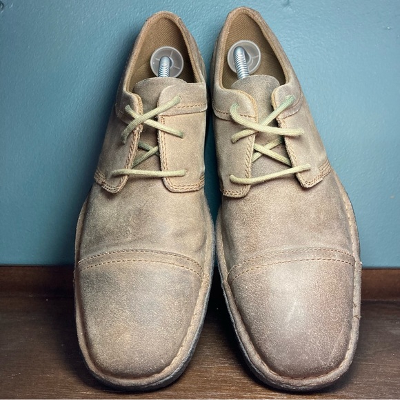 RJ Colt Built for Life Dress Work Shoes All Leather Brown Tan size 11 - Picture 5 of 9